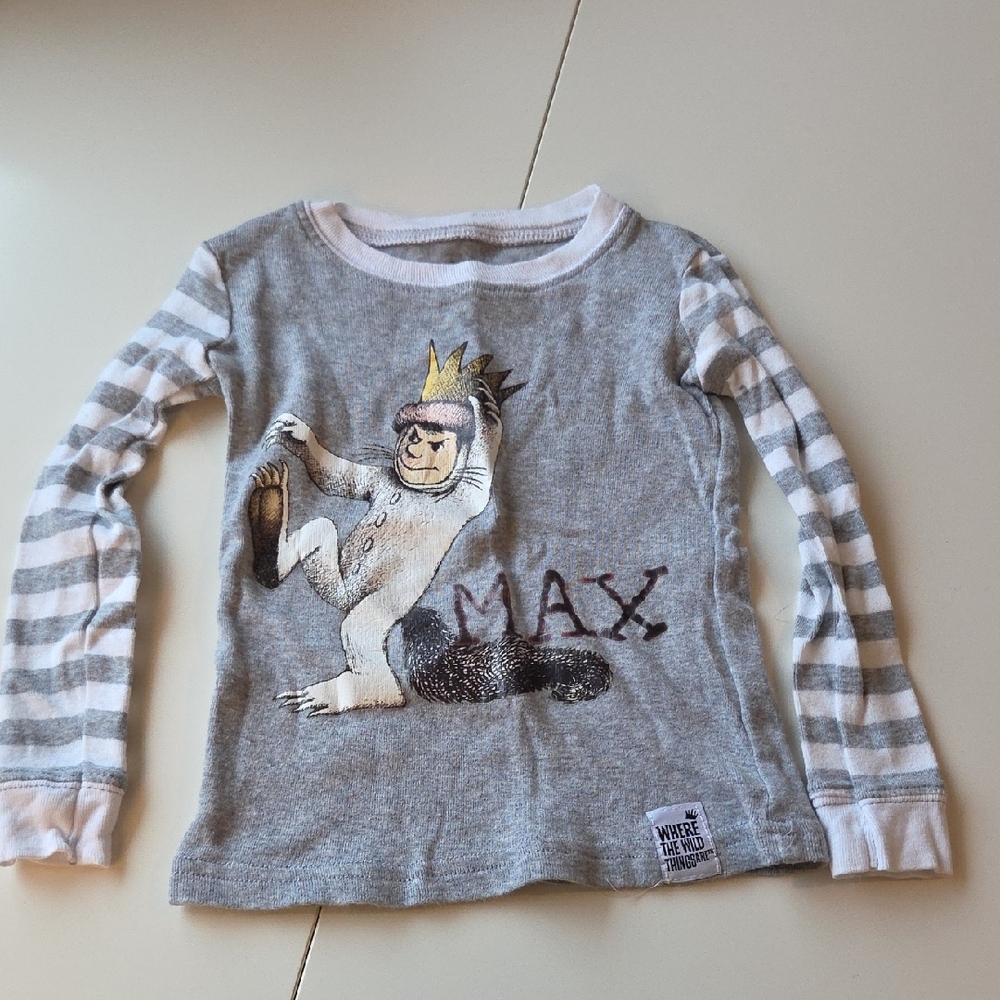 Gray Long Sleeve Kids Tee